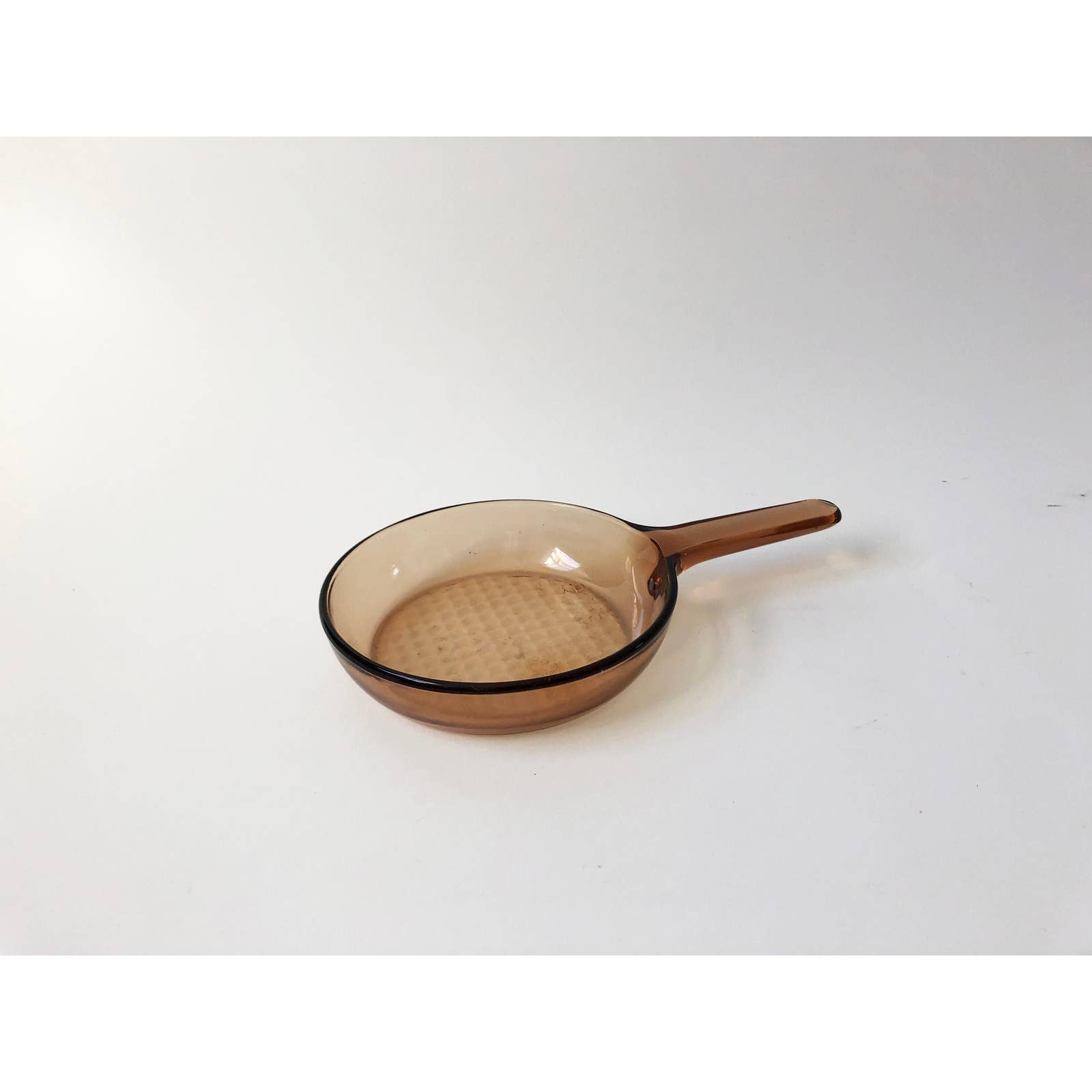 Visions Corning France Amber Glass 7 Inch Skillet Frying Pan