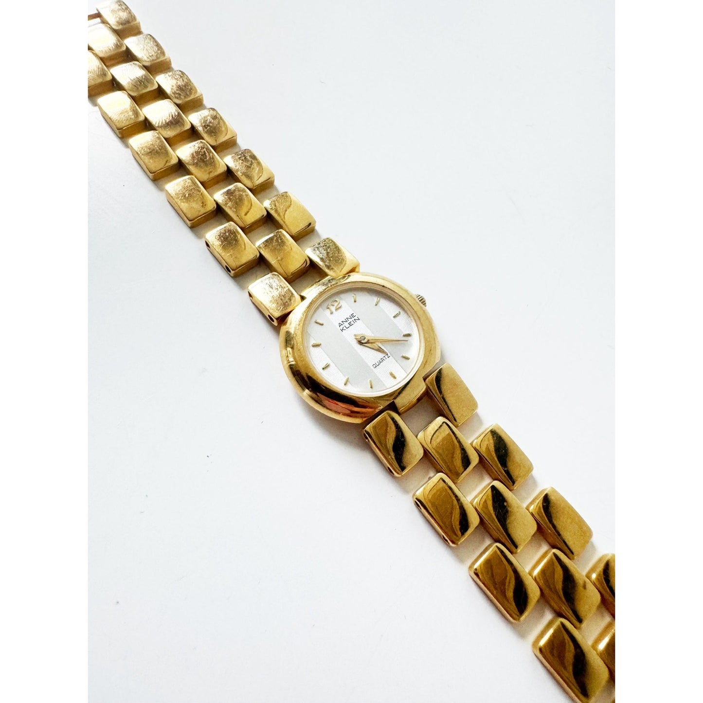 Vintage Gold Watch with Circular Face | Anne Klein