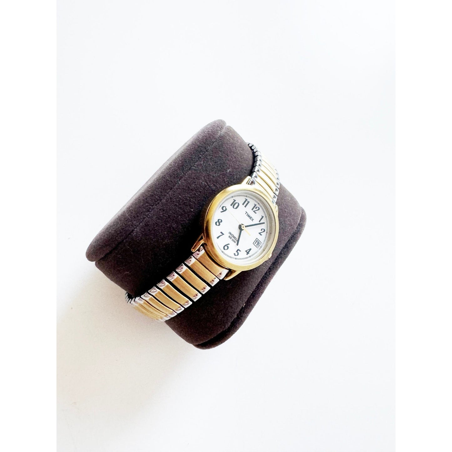 Vintage Two Tone Watch Circular Face | Timex