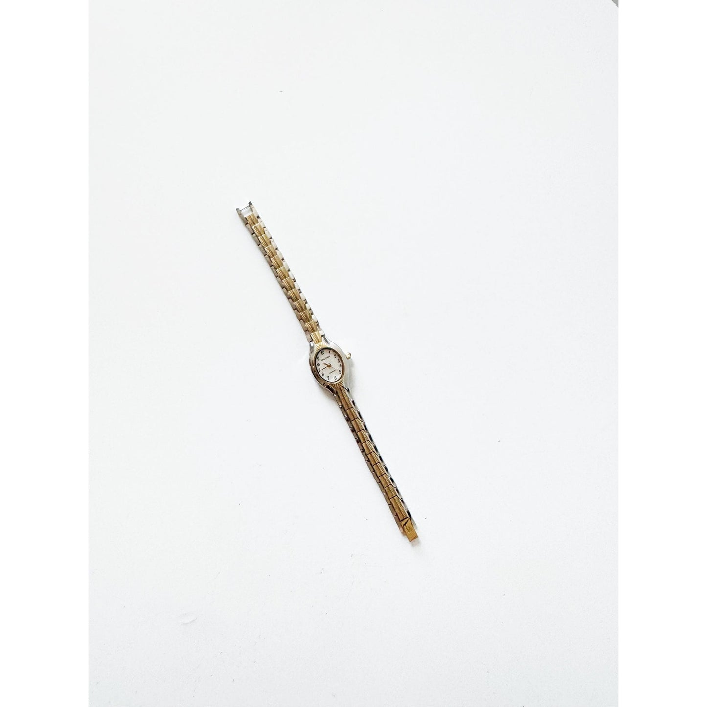 Vintage Small Two Tone Watch with Oval Face | Waltham