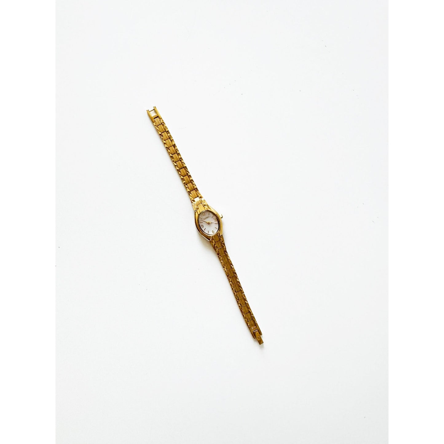 Vintage Small Gold Watch with Oval Face | Elgin