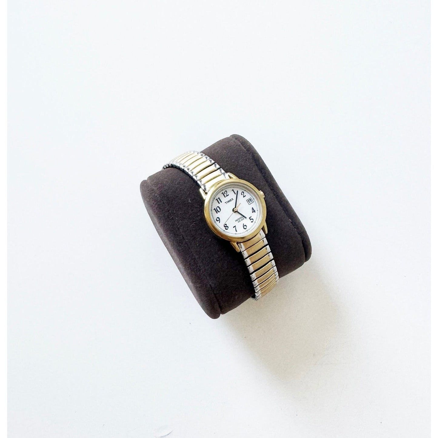 Vintage Two Tone Watch Circular Face | Timex