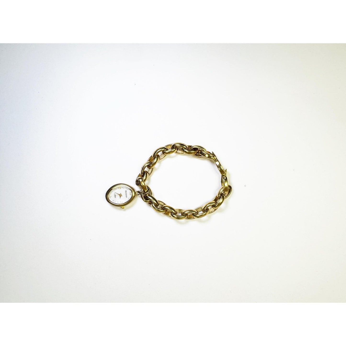 Vintage Gold Charm Oval Bracelet Watch | Armitron