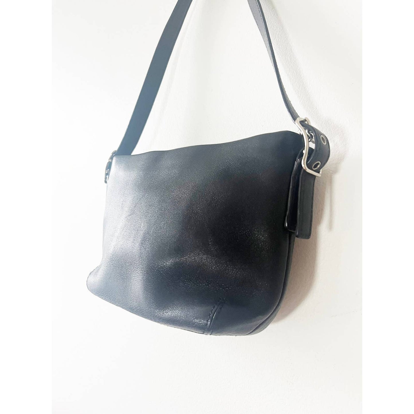 Vintage 90s Black Coach Mini Handbag