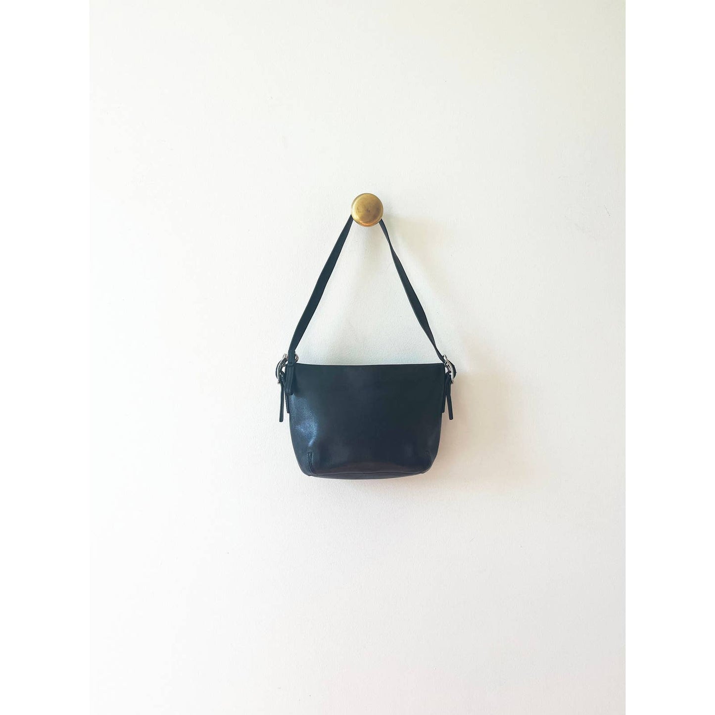 Vintage 90s Black Coach Mini Handbag