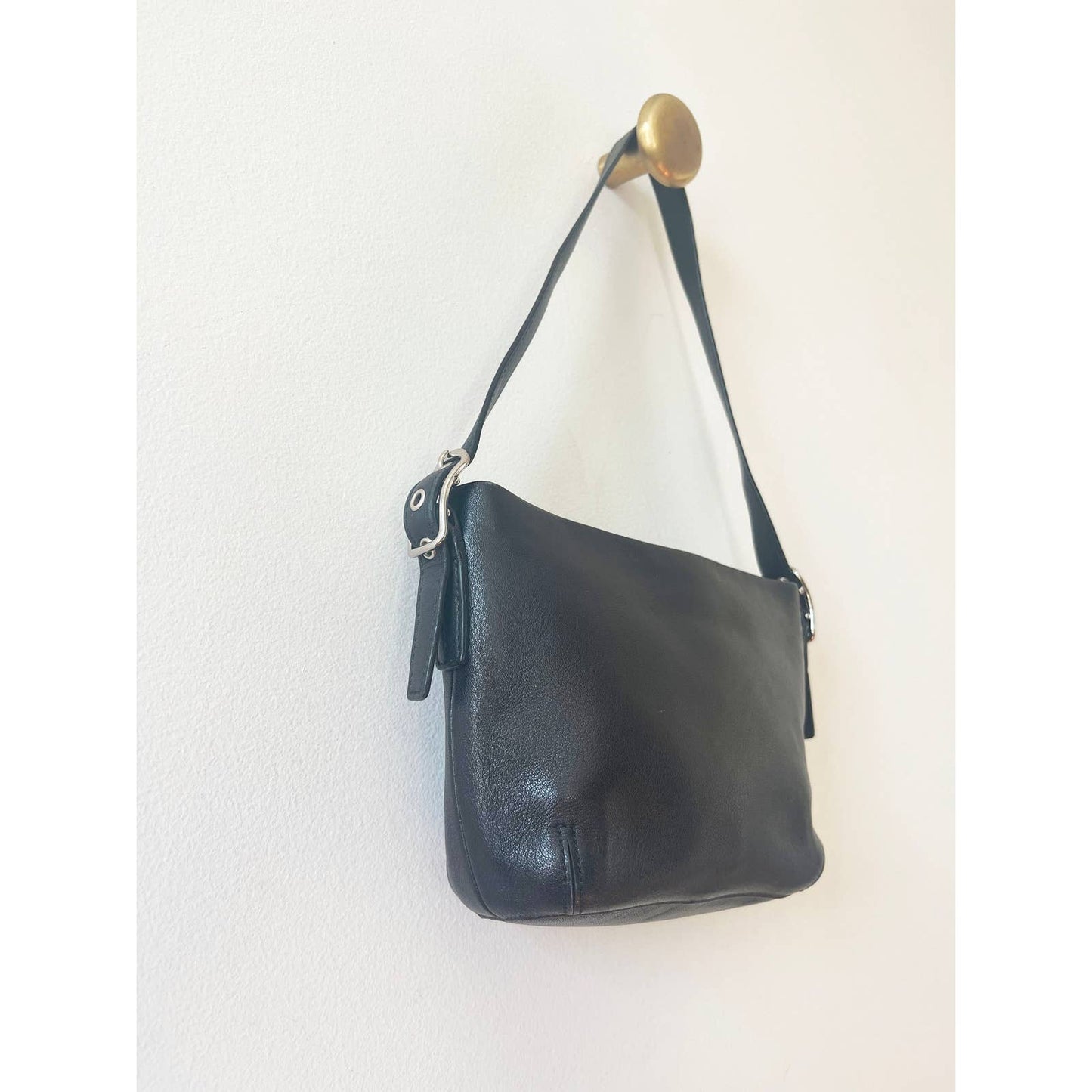 Vintage 90s Black Coach Mini Handbag