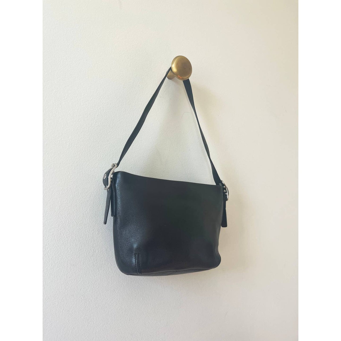 Vintage 90s Black Coach Mini Handbag