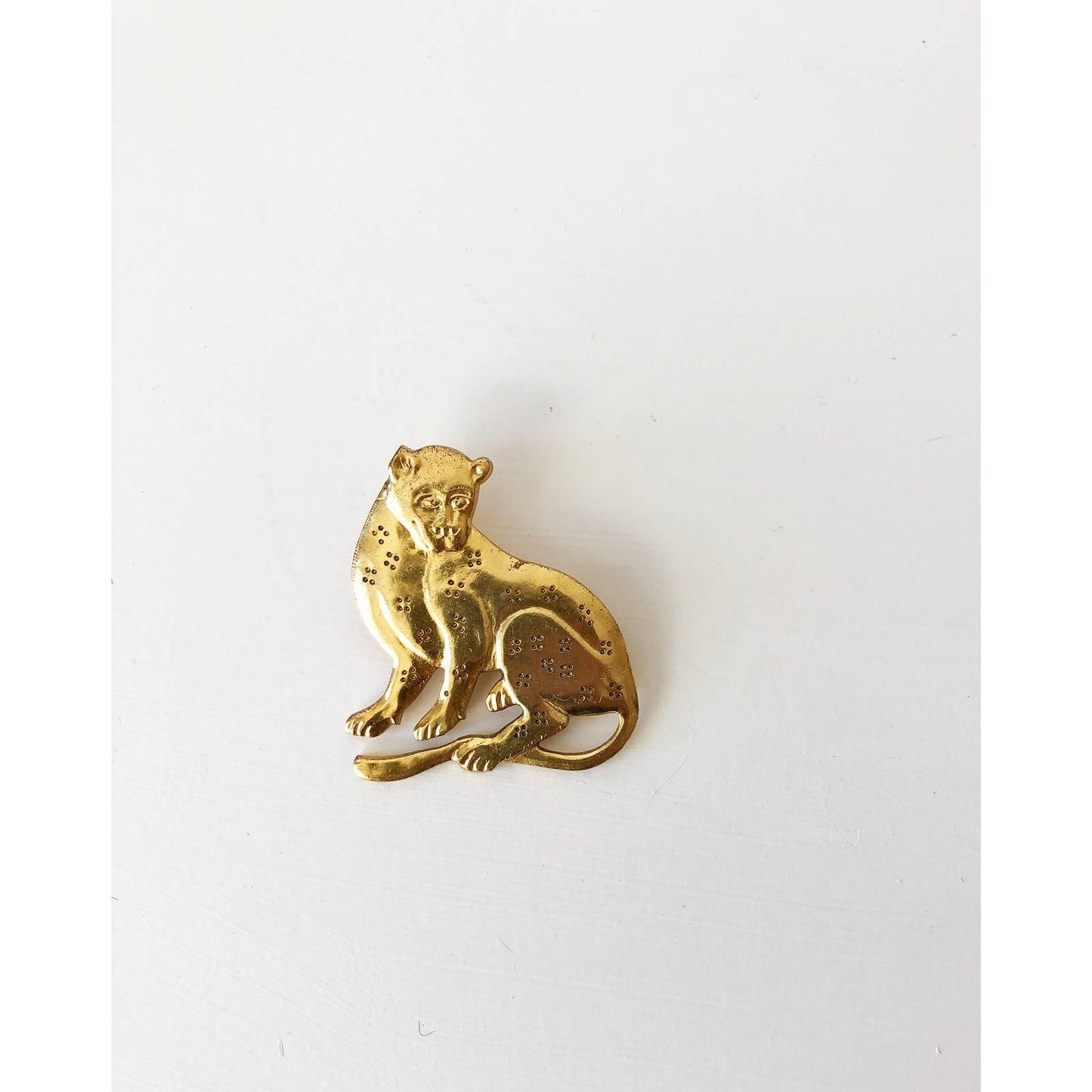 Vintage MMA Metropolitan Museum of Art Gold Cougar Leopard Brooch