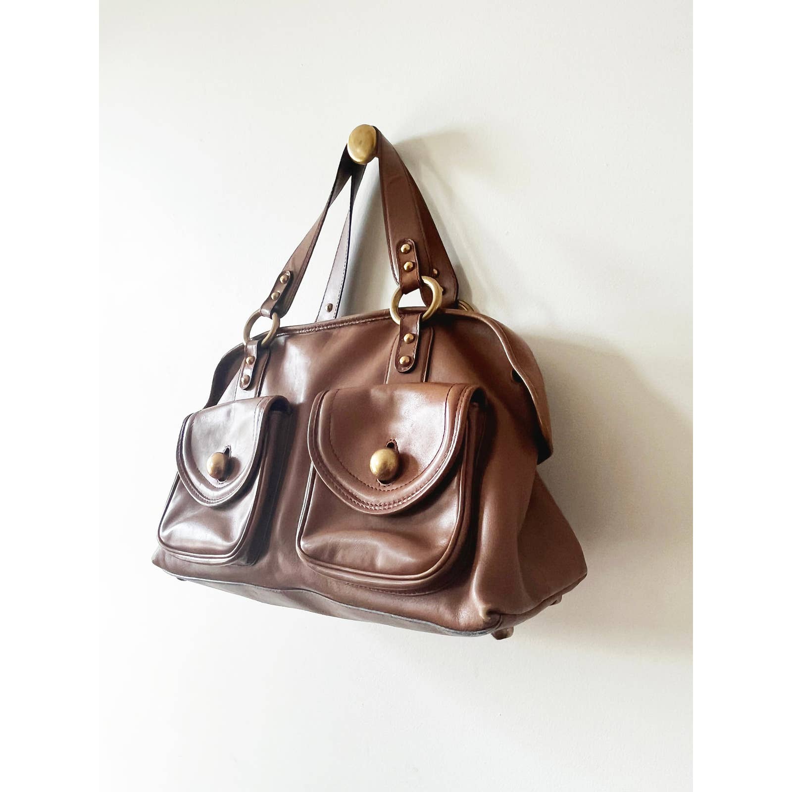 Y2k Marc Jacobs Zipper Leather Satchel Bag – Eclectic Inventory