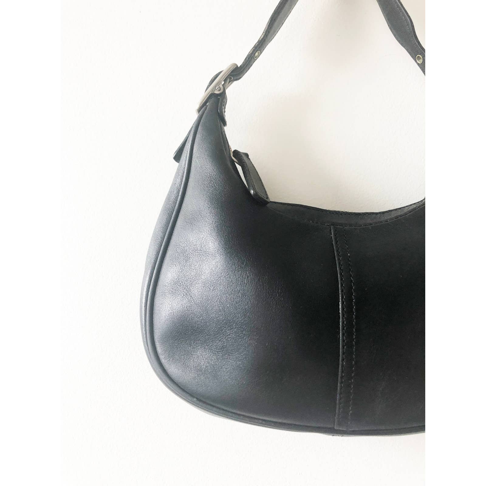Vintage 90's Coach Black Monogram Shoulder Bag – Michelle Tamar